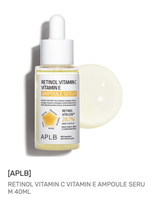 Retinol Vitamin C Vitamin E Ampoule Serum,

40mL