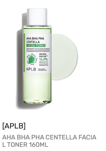 AHA BHA PHA Centella Facial Toner, 160mL