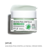 AHA BHA PHA Centella Facial Cream, 55mL