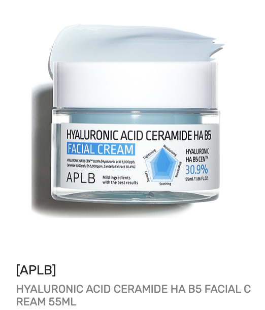 Hyaluronic Acid Ceramide HA B5 Facial Cream,

55mL